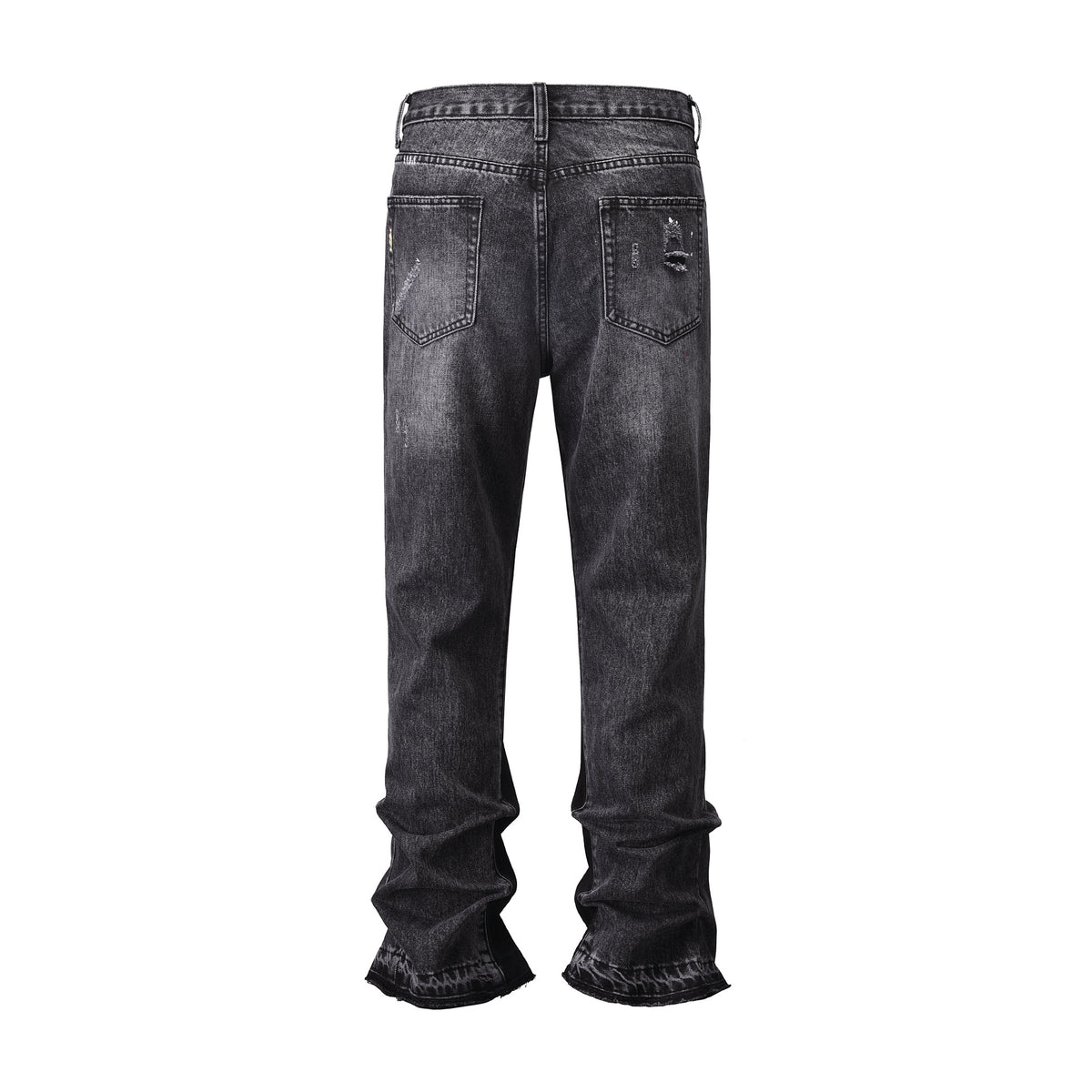 Tristan Ford | Men's Cotton Baggy Ripped Bootcut Hip-Hop Pants