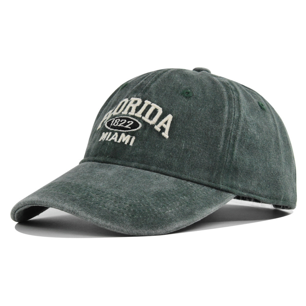 Retro Versatile Embroidered Baseball Cap