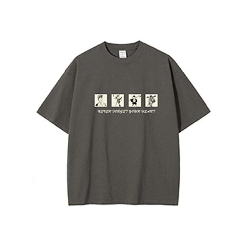 Fashion Summer Cotton Short Sleeve T-shirt Men
