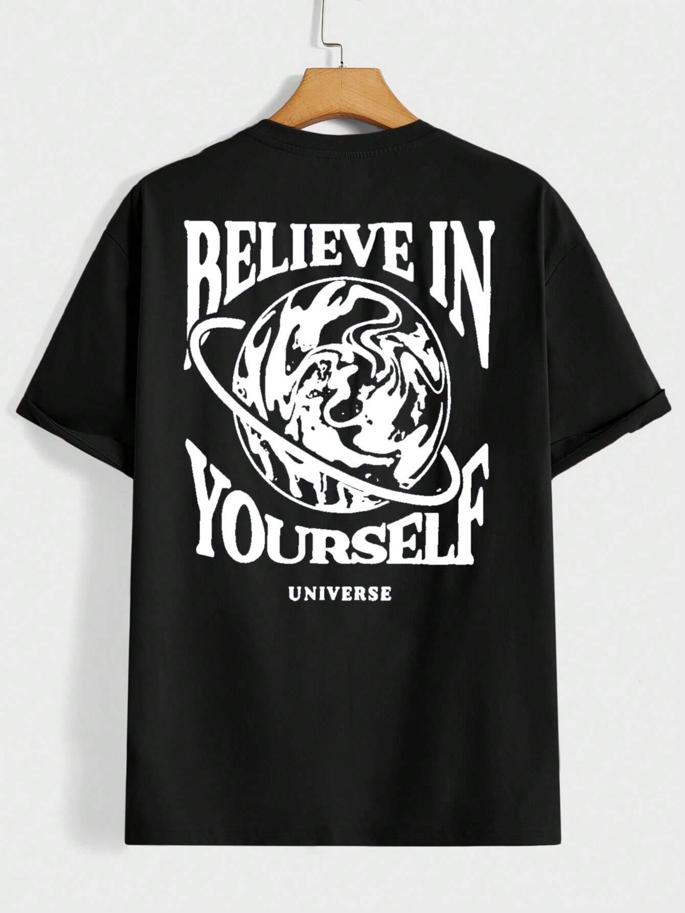 Believe In Yourself Universe Funny Men T-shirt