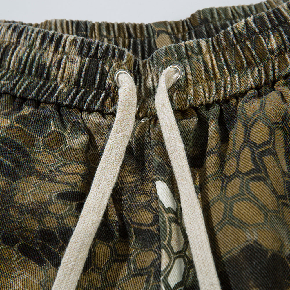 Tristan Ford | Men's Cotton Camouflage Workwear Shorts