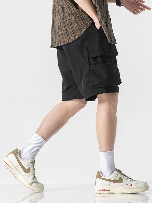Fashion American Workwear Army Green Shorts Men
