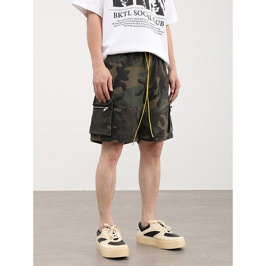Three-dimensional Multi-pocket Workwear American Shorts Men