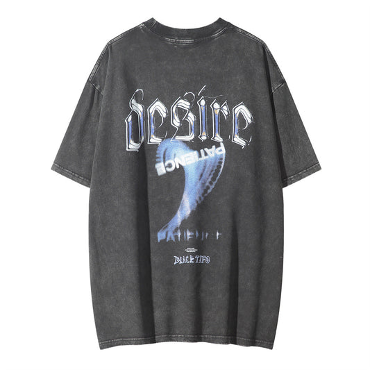 Pattern Printed T-shirt Top For Men