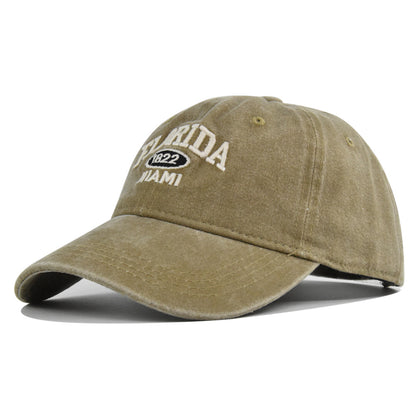 Retro Versatile Embroidered Baseball Cap