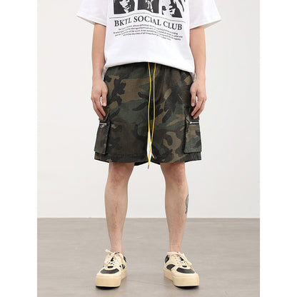Three-dimensional Multi-pocket Workwear American Shorts Men