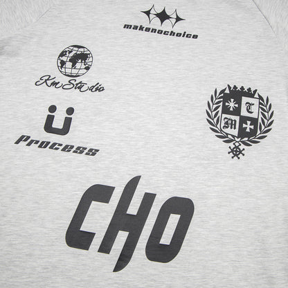 Letter Printed Cotton T-shirt For Men