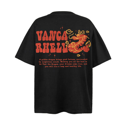 Fashion Zodiac Dragon Printed T-shirt Men