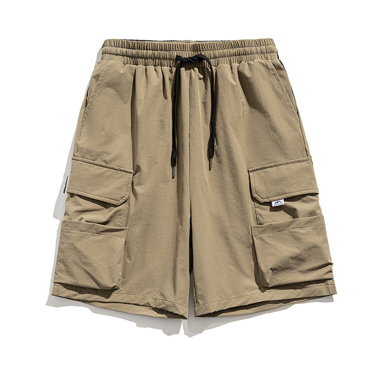 Fashion American Workwear Army Green Shorts Men