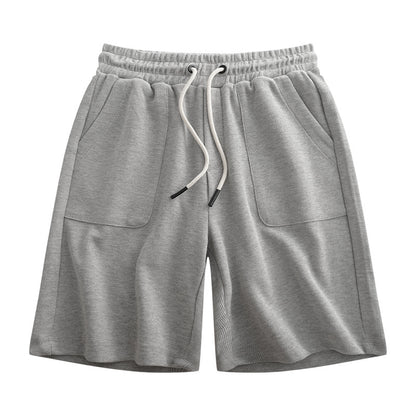 Simple Drawstring Waist Sports Shorts Men