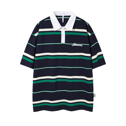Summer Fashion Retro Polo Shirt Men