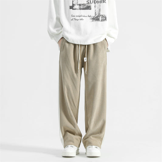 Side Stripes Corduroy Casual Pants Men