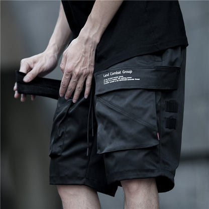 Three-dimensional multi-pocket tooling shorts men