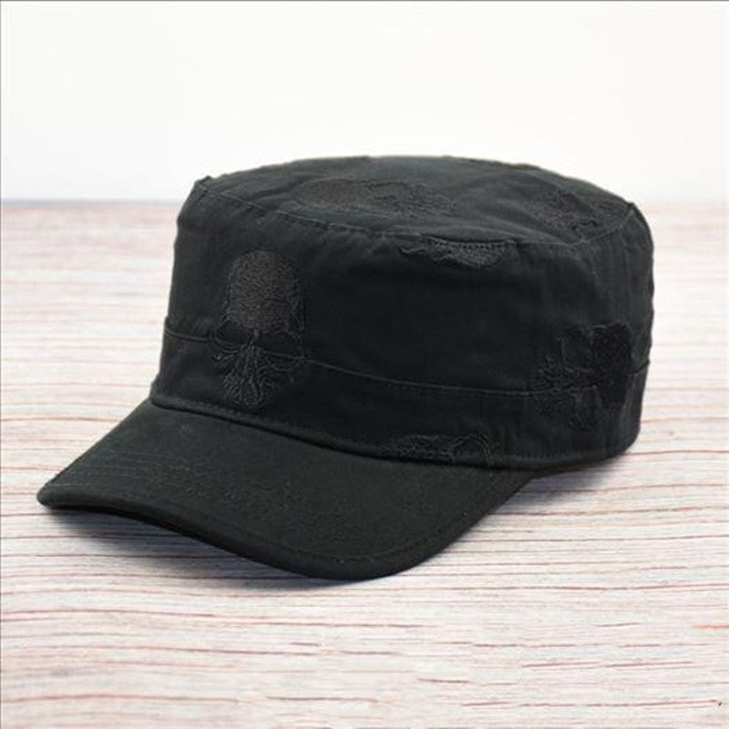 Men's vintage flat cap embroidered hat