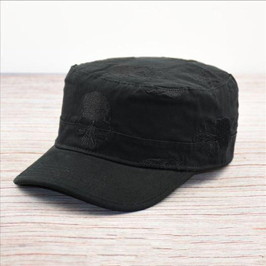 Men's vintage flat cap embroidered hat