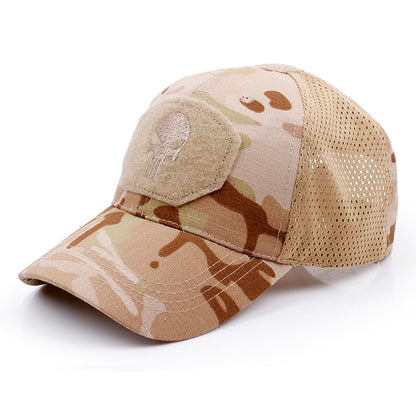 Outdoor sports camouflage baseball cap