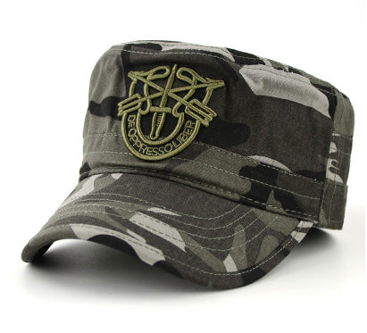 Camouflage military cap flat hat