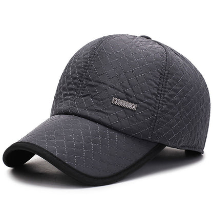 Baseball Cap Cold and Warm Ear Protection Middle-aged and Elderly Cap