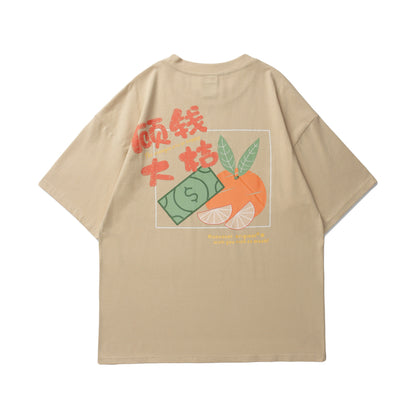 Zorohom Tide Brand Net Red Gu Qian Daju Printing Couple Short-Sleeved T-Shirt Men And Women Loose Trend Summer Compassionate