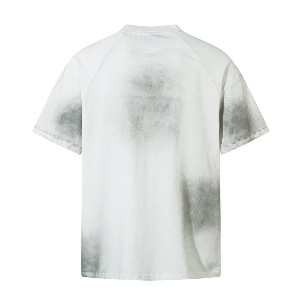 Letter Print Short-sleeve T-shirt Punk Trendy Men