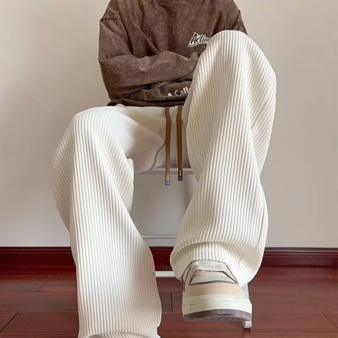 American Style Loose Corduroy Casual Pants Men