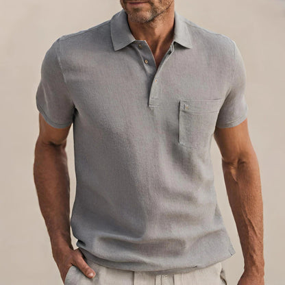 Ins Summer V-neck Polo Shirt Button Short-sleeved Tops