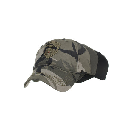 Pentagram embroidered camouflage baseball cap