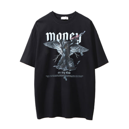 Printed Washed And Worn T-shirt For Men