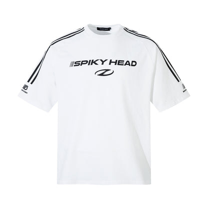 Letter Printed Cotton Short-sleeved T-shirt For Men