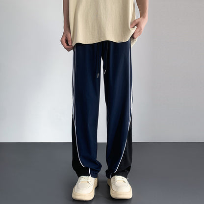 Fashion Personality Striped Casual Pants Men