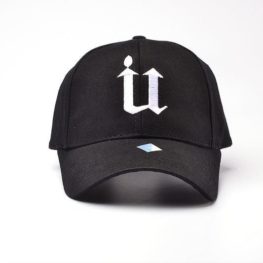 U letter baseball cap men's outdoor