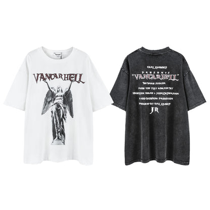 Statue Printed Short-sleeved T-shirt Men