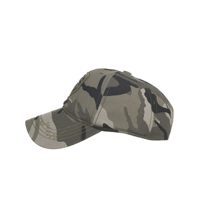 Pentagram embroidered camouflage baseball cap
