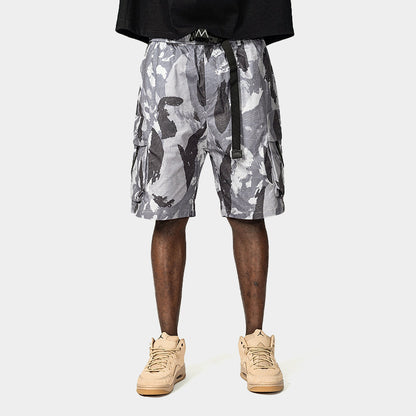 Camouflage Shorts For Men Overalls Loose Trendy Casual