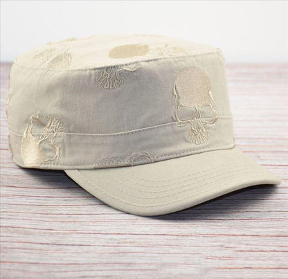 Men's vintage flat cap embroidered hat