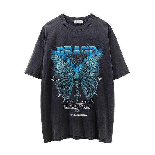 Skull Devil Printed Short-sleeved T-shirt For Men