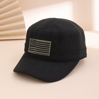 Cross-border Fashion Camouflage Pattern National Flag Baseball Cap, Soft-top Baseball Cap, Truck Driver's Flat Cap