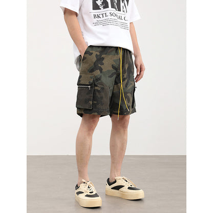 Three-dimensional Multi-pocket Workwear American Shorts Men