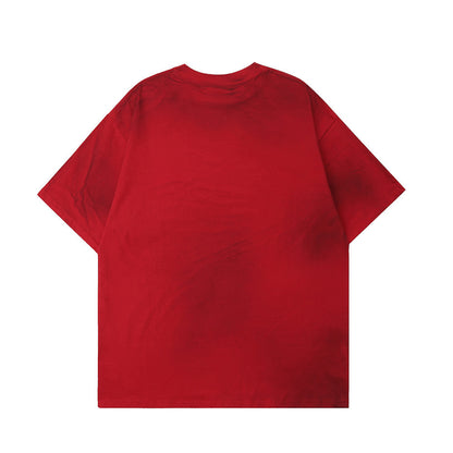 Dark Bat Letter Printed T-shirt For Men