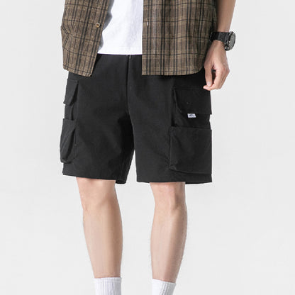 Fashion American Workwear Army Green Shorts Men