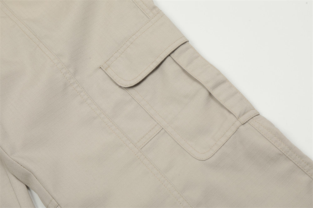 Fashion Solid Color Workwear Casual Pants Men