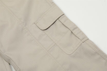 Fashion Solid Color Workwear Casual Pants Men