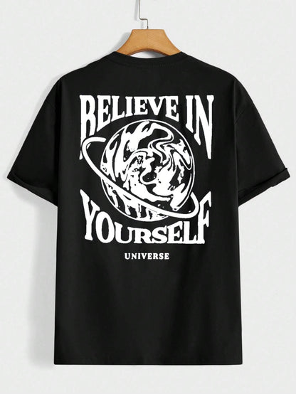 Believe In Yourself Universe Funny Men T-shirt