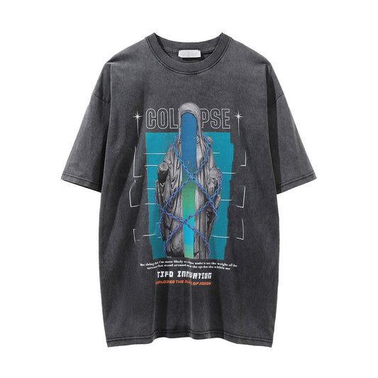Skull Devil Printed Short-sleeved T-shirt For Men