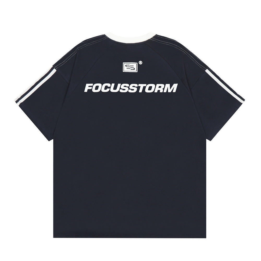 Creative Letter Print Short-sleeve T-shirt For Men