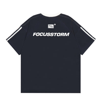 Creative Letter Print Short-sleeve T-shirt For Men