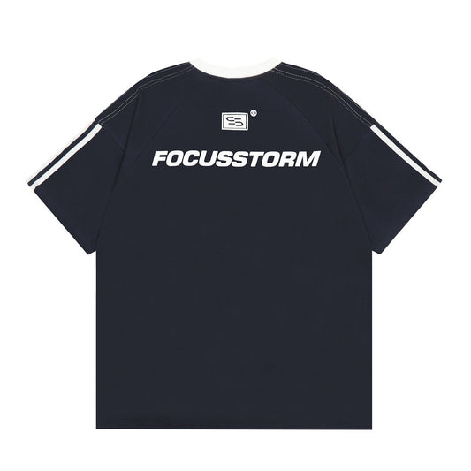 Creative Letter Print Short-sleeve T-shirt For Men