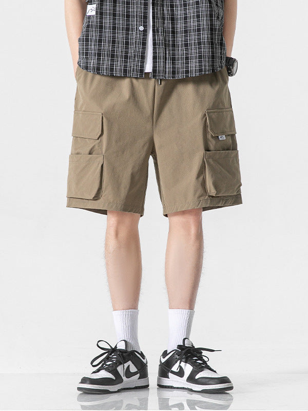 Fashion American Workwear Army Green Shorts Men