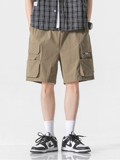 Fashion American Workwear Army Green Shorts Men