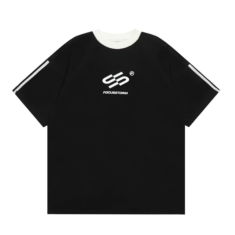 Creative Letter Print Short-sleeve T-shirt For Men